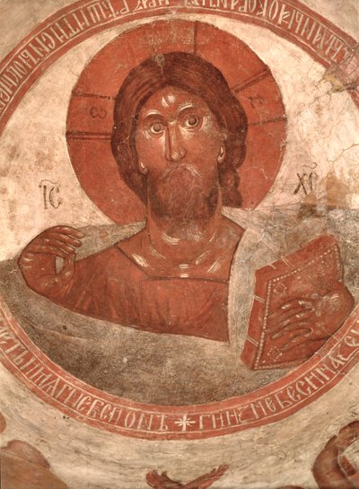 Christus Pantokrator, auf der Kuppel der Kirche, 1378 von Theophanes the Greek